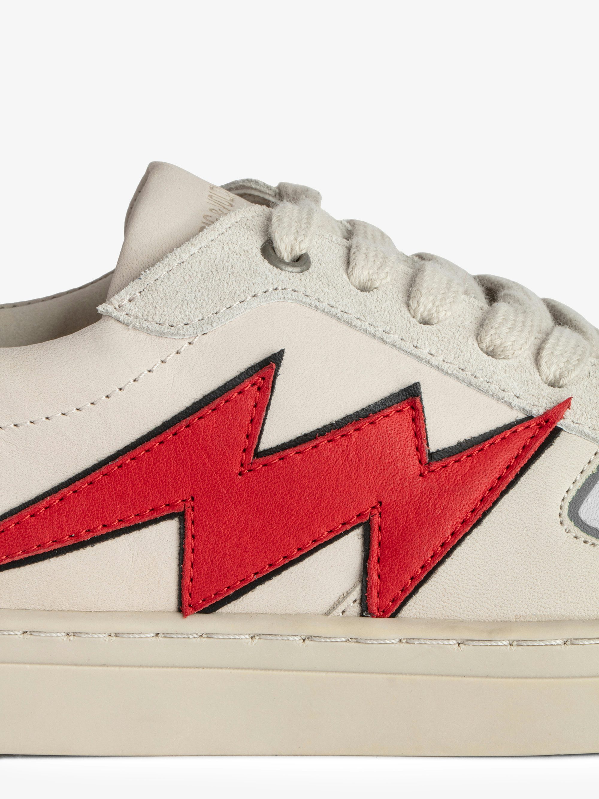 Trainers ZV1747 Board - Men's leather trainers with lightning stitching.